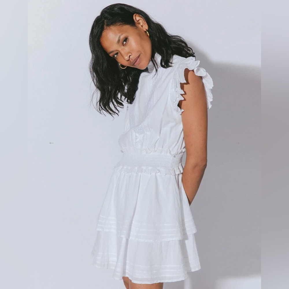 Cleobella Versailles Mini White Dress Small